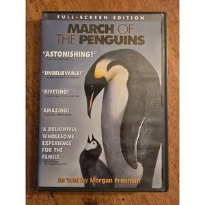 March of the Penguins (DVD,‎ 2005), Morgan Freeman, Excellent Condition
